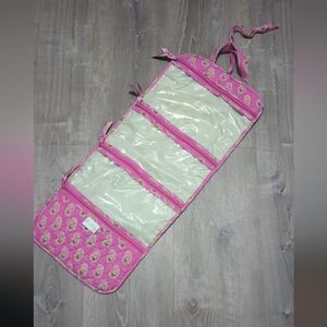 Vera Bradley Pink Paisley Jewelry Roll